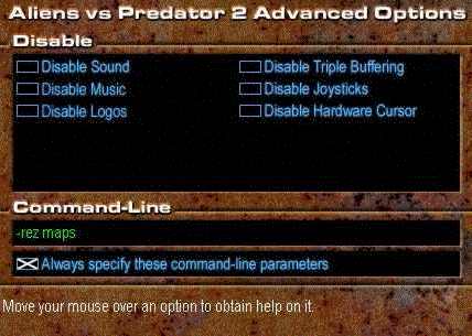 launcher options